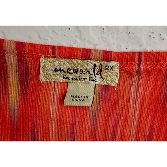 OneWorld Women's BOHO top - Size 2XL - Picture 3 of 4